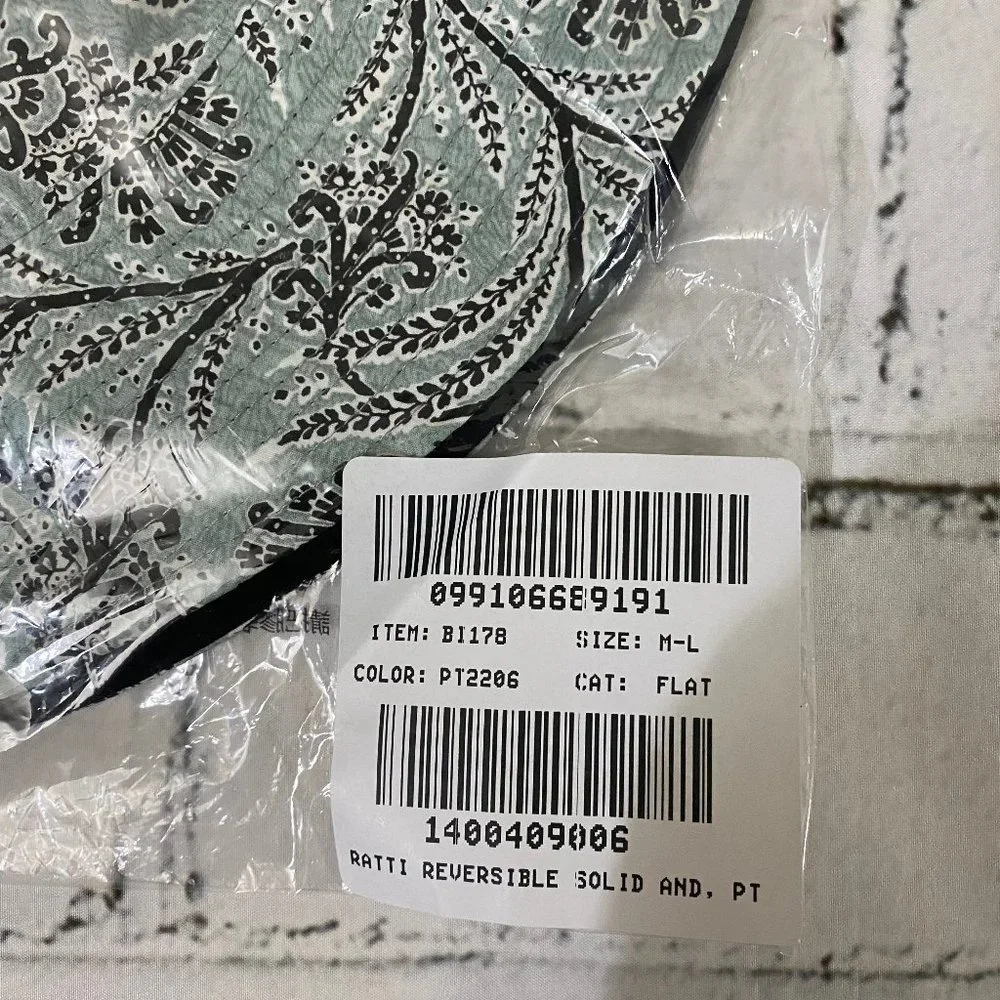 J. Crew Reversible bucket hat in Ratti golden paisley M/L